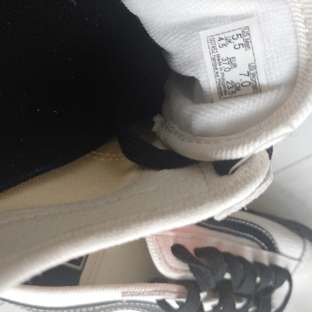 VANS NEW Style 36 DECON SF Salt Wash Marshmallow/Black - Picture 11 of 12